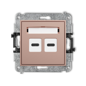 KARLIK MINI 62MCUSB-7 Mechanizm ładowarki USB podwójnej 2xUSB C, 20W max.