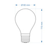 ŻARÓWKA E27 LED FILAMENT 12W WW ML A60 4601