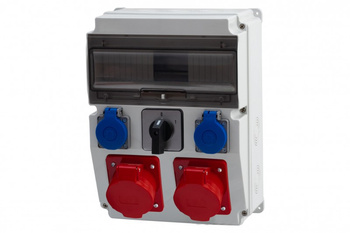 F-ELEKTRO F3.0460 Roz. CAJA 12M 2x32/5, 2x230V, 0/1(32A)