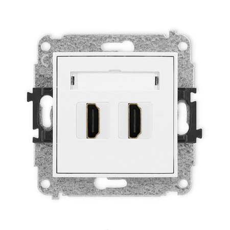 KARLIK MINI MHDMI-4  Gniazdo podwójne HDMI 2.0
