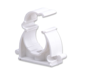 TT PLAST Uchwyt zamykany okrągły biały UZ 20 10183