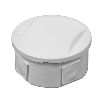 Puszka hermetyczna 80x40, 4 dławiki, szara, IP44