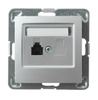 Ospel impresja GPT-1Y/m/18 Gniazdo telefoniczne pojedyncze srebro
