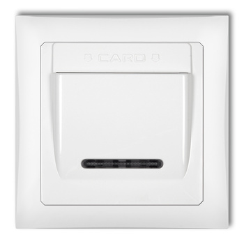 KARLIK DECO DSHSO-1 Łącznik hotelowy z ramką uniwersalną pojedynczą z tworzywa  DECO Soft