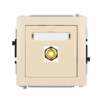 KARLIK DECO 1DGRCA-1  Gniazdo pojedyńcze  RCA (typu cinch - żółty