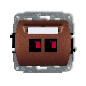 KARLIK TREND 9GG-2  Gniazdo głośnikowe podwójne