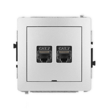 KARLIK DECO 7DGKBO-10  Gniazdo komputerowe podwójne 2xRJ45