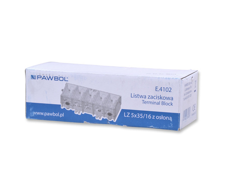 PAWBOL E.4102 Listwa zaciskowa LZ 5X35/16 z osłoną