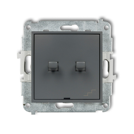 KARLIK ICON 28IWPUS-10.2 Łącznik jednobiegunowy  ze schodowym (osobne zasilanie) w  stylu amerykańskim