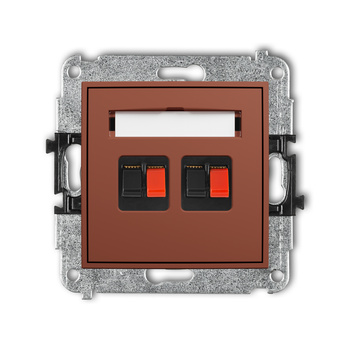 KARLIK ICON 63IGG-2 Mechanizm gniazda głośnikowego podwójnego