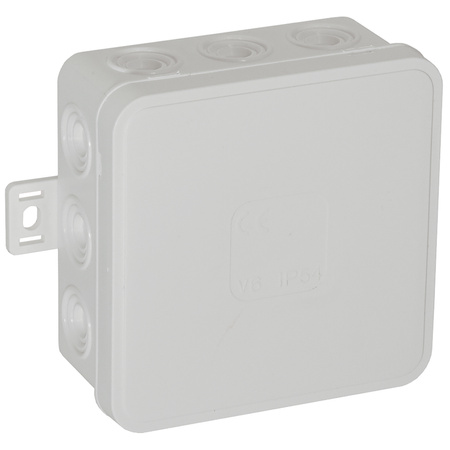 Puszka n/t CLICK, IP54, 12 przepustów, 85x85x41mm, biała, 50 szt.