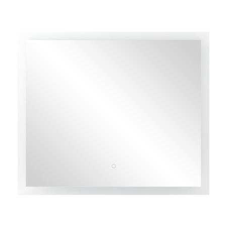 Lustro prostokątne poziome LED 80x70 cm (z wbudowanym włącznikiem, bez marginesu, 4000K)