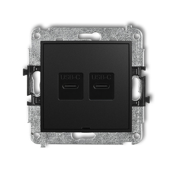 KARLIK ICON 12ICUSBBO-7  Ładowarka USB podwójna  2xUSB C