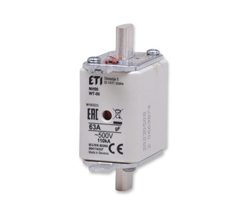 ETI Wkładka topikowa NH00/WT-00 gF 63A/500V 004114337