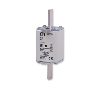 ETI Wkładka topikowa NH1/WT-1 gF 80A/500V 004139116