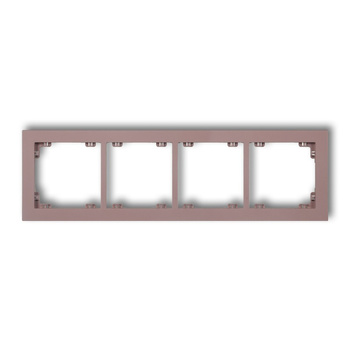 KARLIK DECO 42DR-4 Ramka uniwersalna podczwórna z tworzywa DECO Pastel Matt