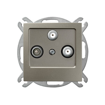 Ospel as GPA-G2S/m/45 Gniazdo RTV-SAT z dwoma wyjściami SAT