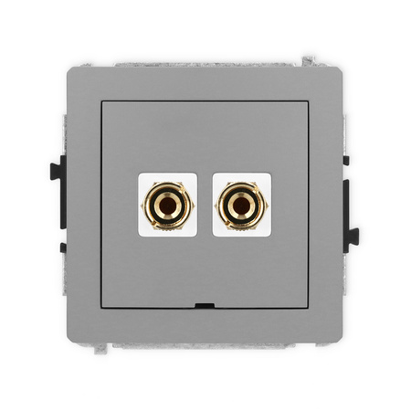 KARLIK DECO 27DGGBO-3 Gniazdo głośnikowe pojedyńcze