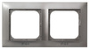 OSPEL IMPRESJA RH-2Y/23 Ramka podwójna do łączników IP-44 tytan