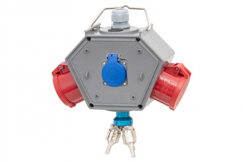 F-ELEKTRO F3.0792  Rozdzielnica  POLYBOX gn 2x32/5, 230V + 3xAIR