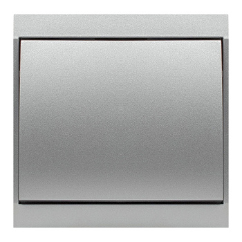 Przycisk dzwonek p/t z podświeleniem Luna, 10A, 250V, WP-6/7LS, srebrny