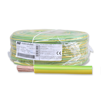 Przewód linka kabel H07V-K LGY 10mm2 450/750 V żółto-zielony ELEKTROKABEL 100mb 5907702814148