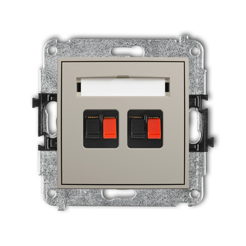 KARLIK ICON 60IGG-2 Mechanizm gniazda głośnikowego podwójnego