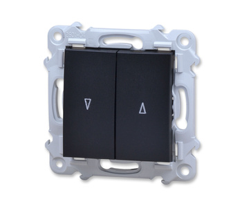 Ospel szafir łp-7z/m/33 włącznik żaluzjowy przycisk łącznik zwierny czarny metalik