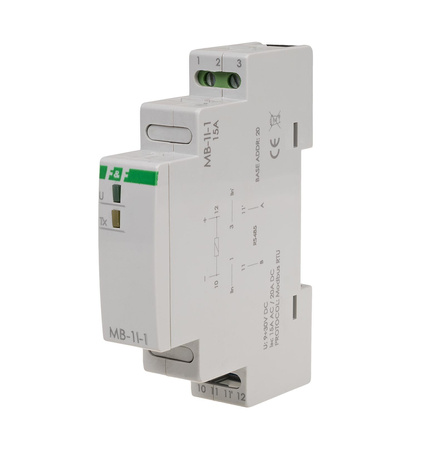 F&F Przetwornik natężenia prądu z  MODBUS RTU, jednofazowy,  bezpośredni.