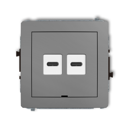 KARLIK DECO 27DCUSBBO-7  Ładowarka USB podwójna  2xUSB C