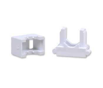 ELEKTRO-PLAST OPATÓWEK Uchwyt montażowy przewodu UM 16, łączeniowy, biały
