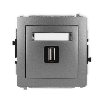 KARLIK DECO 11DGUSB-1  Gniazdo pojedyńcze  USB A-A 2.0