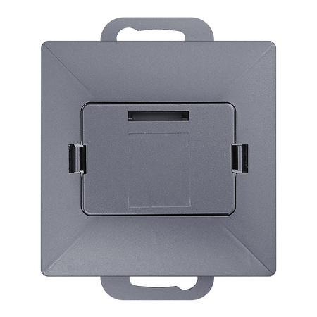 Płytka czołowa + 1xRJ45 Pearl, PC+ARJ45/P1, antracyt