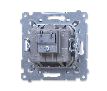 Kontakt Simon 55 task2.01/111 gniazdo antenowe satelitarne podwójne