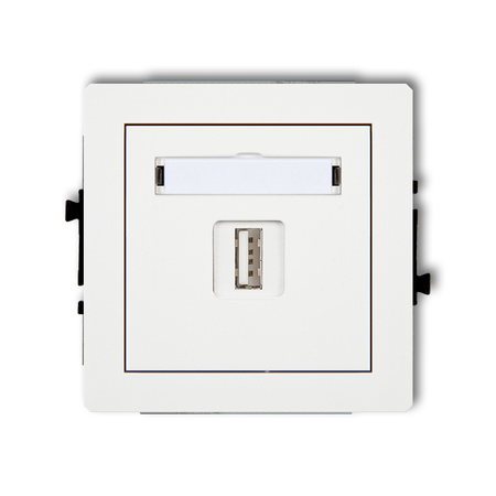 KARLIK DECO 25DGUSB-1  Gniazdo pojedyńcze  USB A-A 2.0
