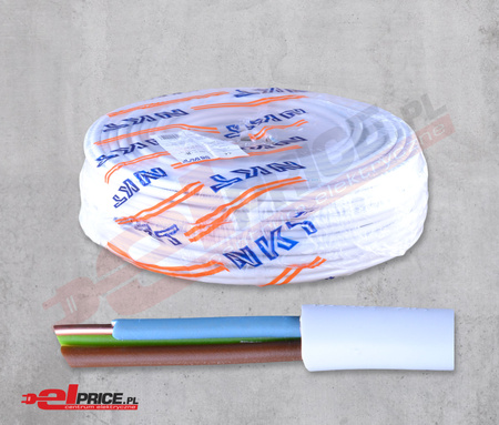 NKT przewód kabel okrągły YDY 3x2,5 750V 50m