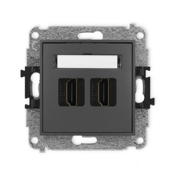 KARLIK MINI 28MHDMI-4  Gniazdo podwójne HDMI 2.0