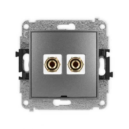 KARLIK MINI 11MGGBO-3 Gniazdo głośnikowe pojedyńcze