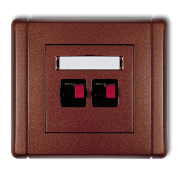 KARLIK FLEXI 9FGG-2  Gniazdo głośnikowe podwójne