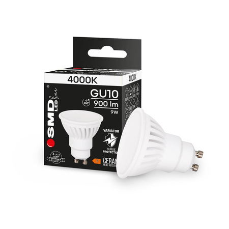 ŻARÓWKA GU10 LED SMD LEDline 9W NW CERAM 4908