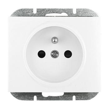 Gniazdo pojedyncze p/t 2P+Z Onyx, 16A, 250V, PT-16O, biały