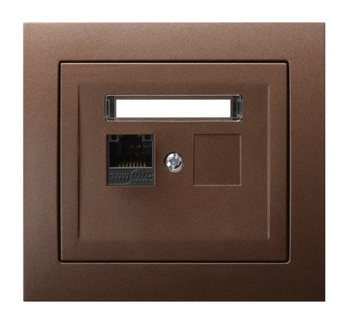 OSPEL KIER GPK-1W/K6/52 Gniazdo komputerowe pojedyncze, kat. 6 MMC