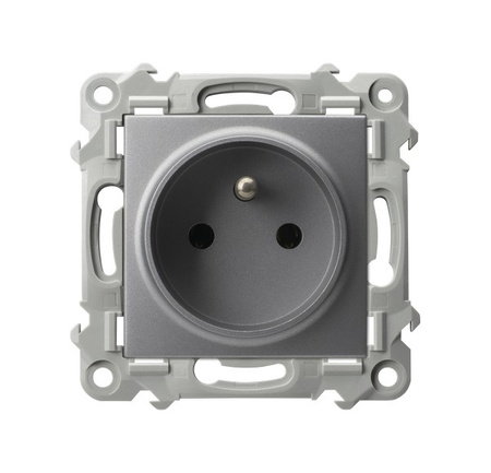 OSPEL SZAFIR GP-1ZZ/m/70 Gniazdo pojedyncze z uziemieniem szary