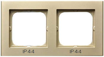 OSPEL SONATA RH-2R/39 Ramka podwójna do łączników IP-44 złoty