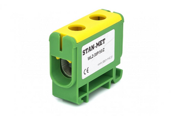 Stan-met Złączka szynowa gwintowa 1x50mm2 zielono-żółta WLZ-35P/50/Z