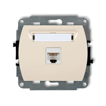 KARLIK TREND 1GK-3  Gniazdo komputerowe pojedyńcze  1xRJ45