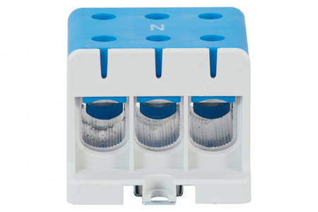 F-ELEKTRO F2.0319 LZ Listwa zaciskowa w korpusie ZU 1-torowa 3x95/3x95mm2-niebieska