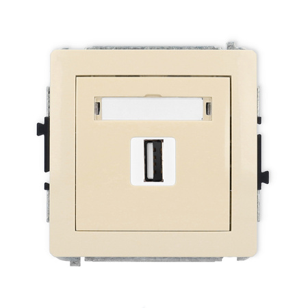 KARLIK DECO 1DGUSB-1  Gniazdo pojedyńcze  USB A-A 2.0