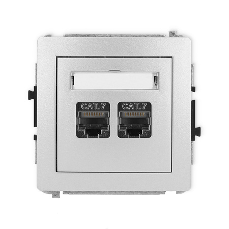 KARLIK DECO 7DGK-10 Gniazdo komputerowe podwójne 2xRJ45