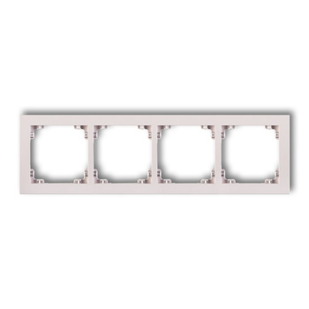 KARLIK DECO 40DR-4 Ramka uniwersalna podczwórna z tworzywa DECO Pastel Matt